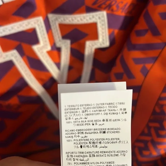 Versace la Greca v neck silk jersey print tank top NEW - Picture 9 of 11